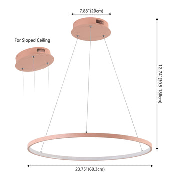Brice Modern Contemporary Iron Integrated LED Pendant